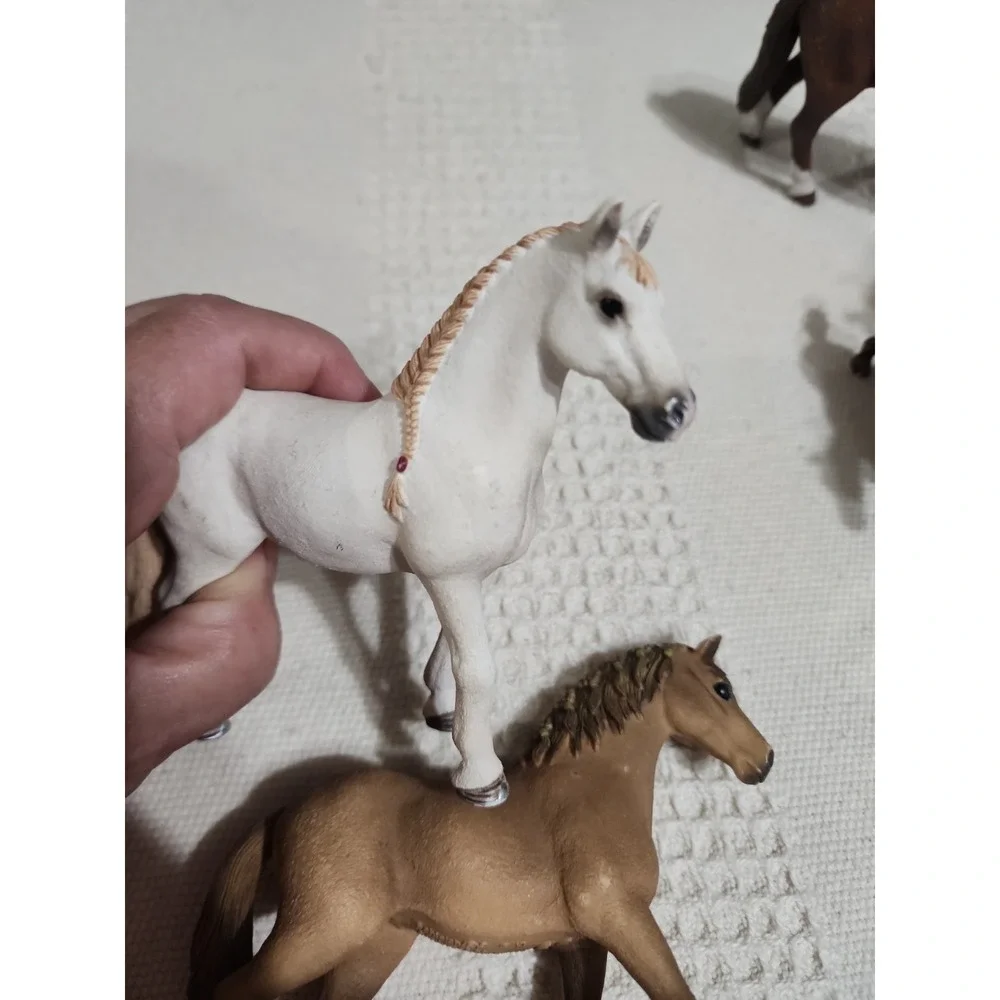 Lot of 5 Schleich Horse Figures 2016 2017 2018 Collectible Plastic Animal Models